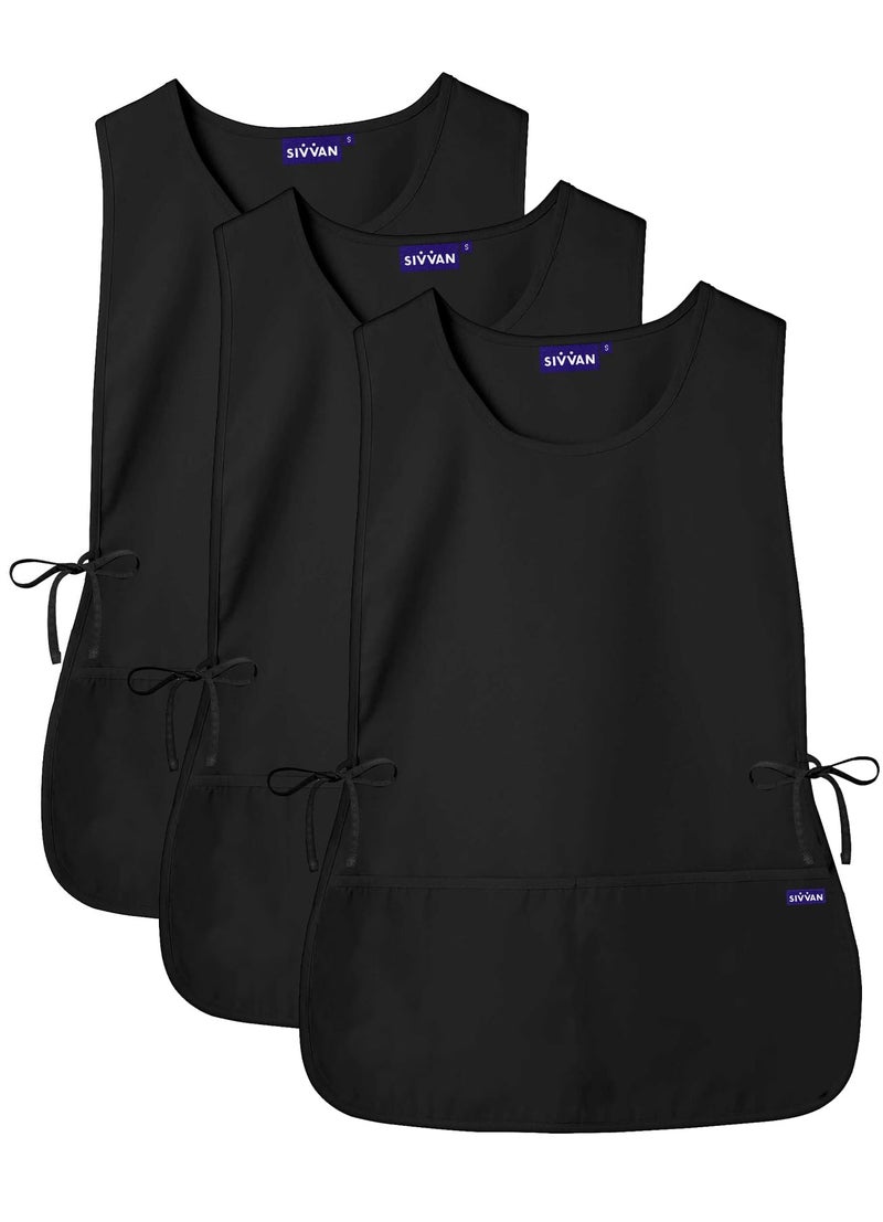 Sivvan Unisex Apron - Cobbler Apron 3-Pack - S87003 - Black - X - Image 1